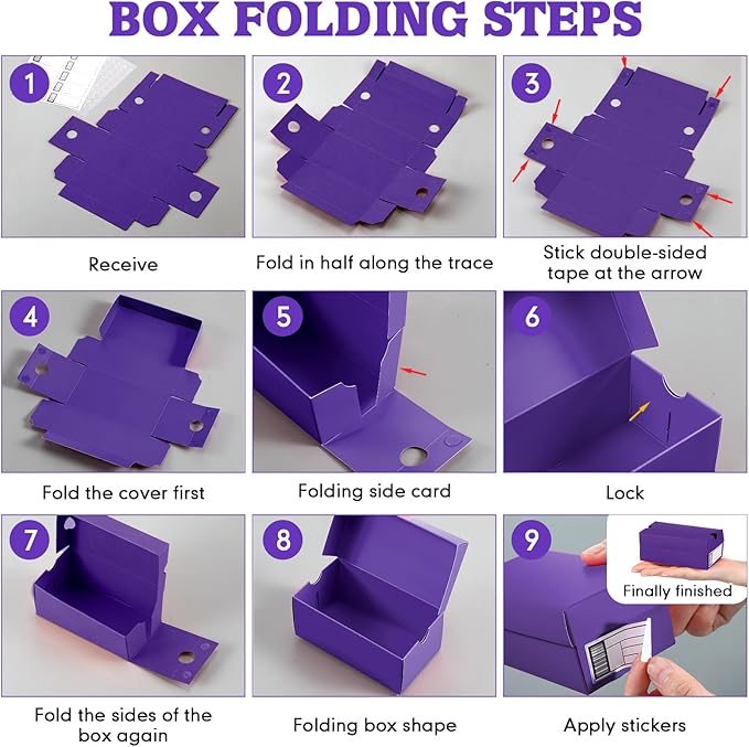 12 Sets Mini Shoe Gifts Boxes for Party Favors 4.7 x 2.5 x 2 Inch Sports Mini Sneaker Box with Editable Label for Candies Cookies Snacks (Purple, 4.7 x 2.5 x 2 Inch)
