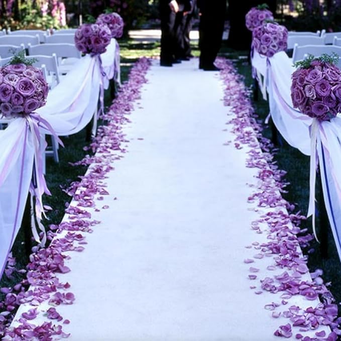 CODE FLORIST 1100 PCS Light Purple Silk Rose Petals for Valentine's Day,Romantic Night,Wedding,Proposal Anniversary Flower Decorations(Separated,Scented)