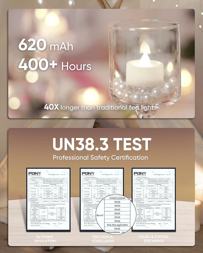 Homemory 12pcs Flameless LED Tea Lights with Remote & Timer, 400+Hours Realistic Flickering Battery Candles for Seasonal, Tabletop, and Centerpieces Decor