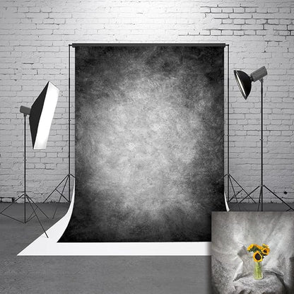 6x9ft Abstract Black Gray Portrait Photography Backdrops Photo Studio Prop Background for Children Adult