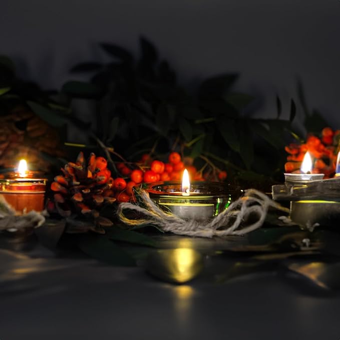 WGV Sturdy Tea Light Votive Candle Holder 3" W, Clear Heavy Thick Chubby Plate Bowl Glass, Small Accent Decor, 6 Pieces