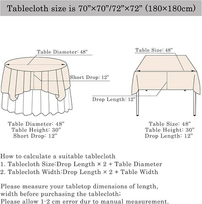 ShinyBeauty 2 Pack 72x72 Inch Silver Sequin Tablecloths - Elegant Square Glitter Tablecloth for Wedding, Birthday, and Party Decorations