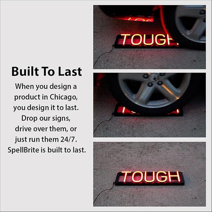 SpellBrite BEER & WINE Sign | Beer-Related Sign with Neon Look, White LED Light Source | 22.0" x 15.0"