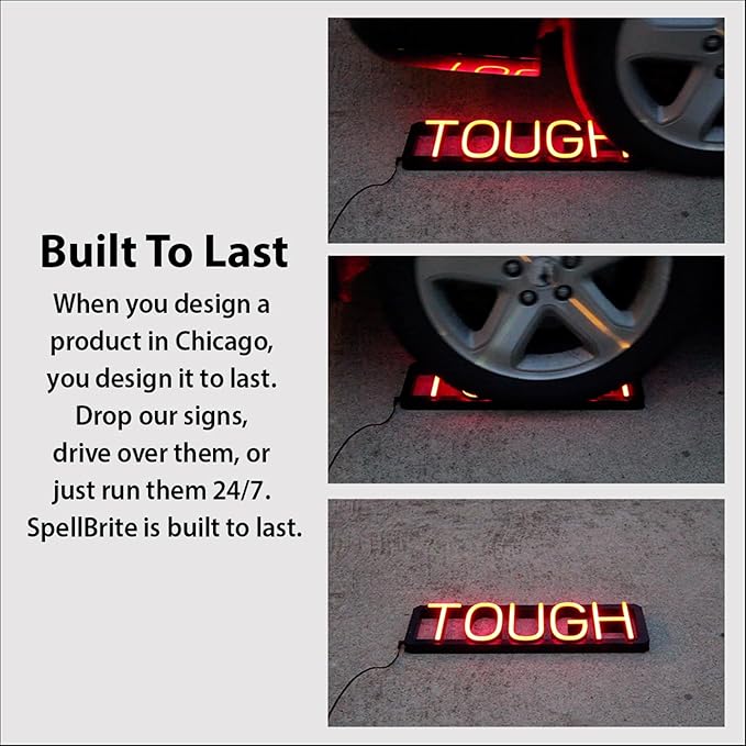 SpellBrite BREWERY Sign | Beer-Related Sign with Neon Look, Green LED Light Source | 29.1" x 6.3"