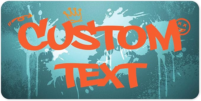 Custom Sign, Custom Street Sign, 11 Font Colors, 13 Font Styles, 4 Hole Options, 22 Sizes, 9x18 Inches, Rust Free DiBound, Fade Resistant, Made in USA by My Sign Center (Graffiti)