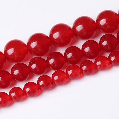Carnelian Stone Beads for Jewelry Making DIY Bracelet Necklace Jewelry Making 1 Strand 15.5inch 45PCS 8MM