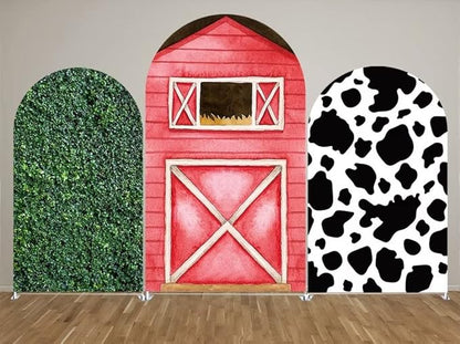 Arch Backdrop Chiara Arch Stand Covers Stretchy Spandex Fabric Farm Door Background for Birthday Baby Shower Party Decoration
