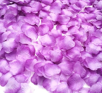 CODE FLORIST 1100 PCS Light Purple Silk Rose Petals for Valentine's Day,Romantic Night,Wedding,Proposal Anniversary Flower Decorations(Separated,Scented)