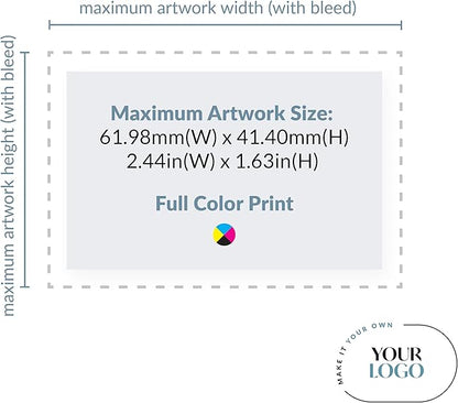 Weddingstar Matchboxes Stickers for Corporate Gift - Your Business Logo - Pack of 50 White
