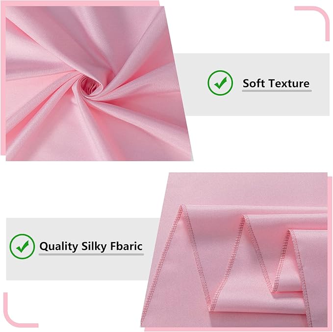 Pink Backdrop Curtain for Parties Rod Pocket Pink Curtains Photography Backdrop Drapes Privacy Fabric Decoration for Birthday Party Wedding Baby Shower Home Decor, 5ft x 10ft, 2 Panels