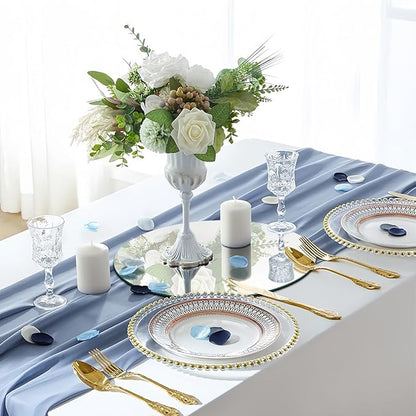 11Pack Round Mirror Centerpieces for Tables, Acrylic Circle Mirror Tiles Non Glass Mirror, for Bedroom Bathroom Living Room Wall Decor Tray Candle Wedding Table Centerpiece Decor, 2mm Thick (8inch)