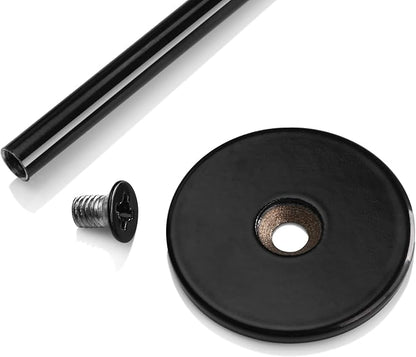 New Star Foodservice 27693 Ring Clip Table Number Card Holders, w/Number Cards, 1 to 24, Set of 24, 8-Inch, Black Stand