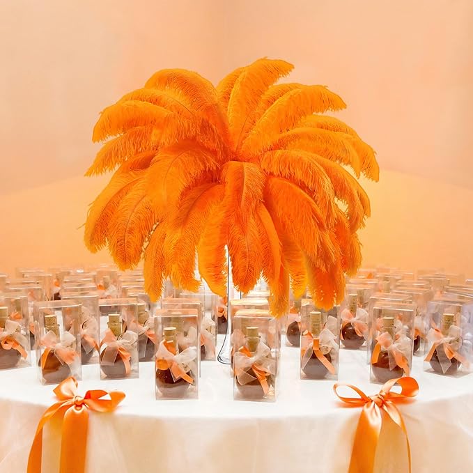 80 Pcs Large Natural Ostrich Feathers Plumes 14-16 Inch Bulk for DIY Crafts Wedding Party Centerpiece Vase