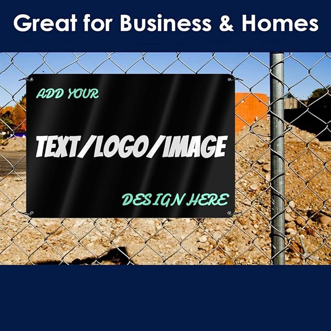 Custom Signs Outdoor Metal Sign - 12 x 8 Customized Personalized Aluminum for Office, Home, Business, Decor, Road Signs, Rust-Proof (No Text Box)