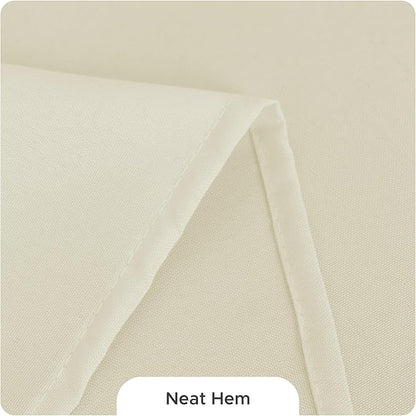 Fitable 8 Pack Table Cloth Rectangle Table: Stain and Wrinkle Resistant Tablecloth Rectangular, Washable Polyester Tablecloths for Wedding Party Dining Banquet Event Catering(Ivory, 70x120 Inch)