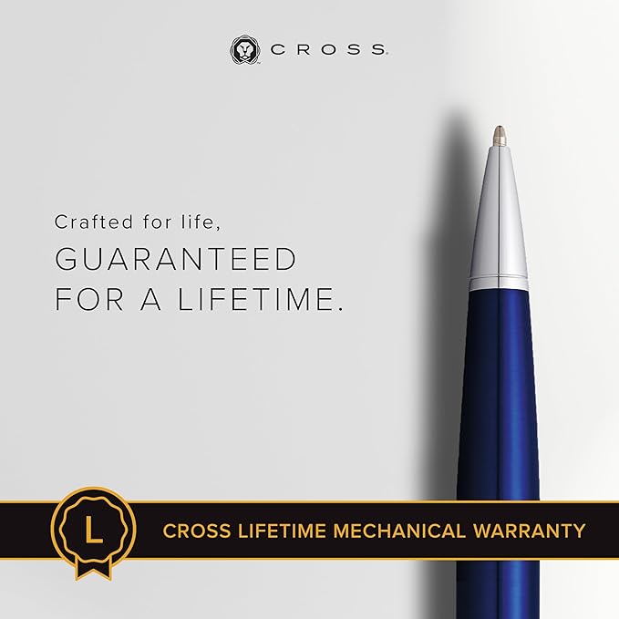 Cross Bailey Refillable Ballpoint Pen Presented in a Premium Gift Box - Medium Point, Black Ink, Blue