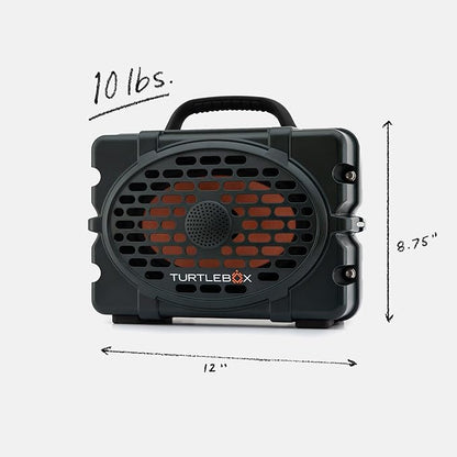 Turtlebox Original Gen 3: Portable Outdoor Bluetooth Speaker – Ultra-Loud (120dB), Waterproof (IP67), Rugged, Impact-Resistant, 3-Day Battery | Party Mode: Unlimited Pairing Stereo, Green/Blaze Orange
