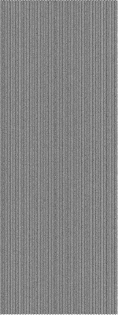 Ottomanson 3'11" x 11' Hallway Runner with Scraper Pile - Extra Durable Non-Slip Rug Mat for Indoor & Outdoor Use - Ideal for Kitchen, Entryway & Garage - High-Traffic Carpet, Gray