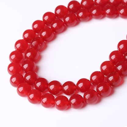 Carnelian Stone Beads for Jewelry Making DIY Bracelet Necklace Jewelry Making 1 Strand 15.5inch 45PCS 8MM