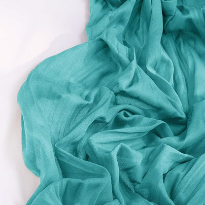 Teal Green Cheesecloth Table Runner 6 Pack Fall Table Runners Boho Gauze 120 Inches Turquoise Cheese Cloth Fall Table Decorations for Thanksgiving Wedding Bridal Baby Shower Tea Party Decor