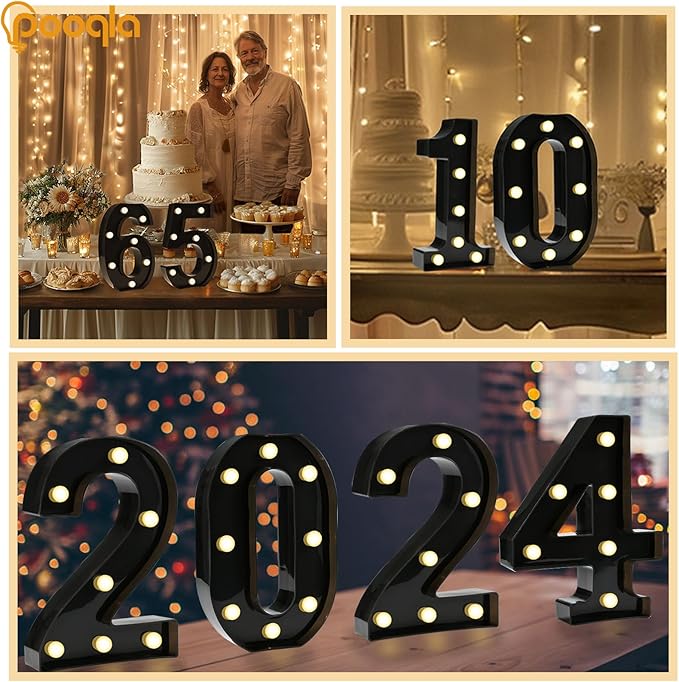Pooqla 21st Birthday Decorations for Her Him, Light Up Number 21 for Party Table Decorations, 21st Birthday Gift for Women Men, Backdrop Wall Decor for 21st Wedding Anniversary Decoration