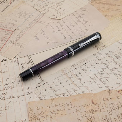 Conklin Duragraph Fountain Pen Purple Nights - Medium Nib, Elegant Writing Instrument with Rich Purple Finish