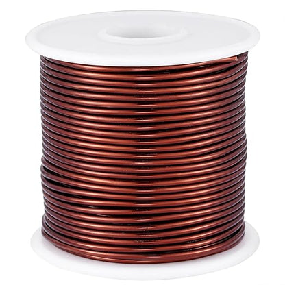 12 Gauge Brown Aluminum Craft Wire (105FT) - Anodized for Jewelry Making, Beading Floral, Plant Gardening, Sculpting & Modeling Craft Wire (Brown #15, 2mm)