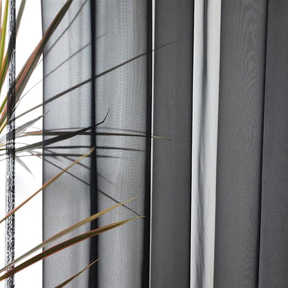 Window Black Sheer Curtains 48 Inches Width 130 Inches Long 2 Panels Sheer Curtain Clear Curtains Basic Rod Pocket Panel for Home Living Room Bedroom Kids Room Yard Patio Parlor Sliding