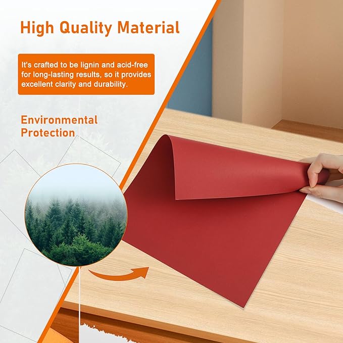 28 Sheets Christmas Red Cardstock 8.5 x 11 Craft Paper, 250gsm/92lb Heavyweight Paper Card Stock for DIY Cards Making, Wedding Invitations, Office Printing, Memus, Anniversary Card