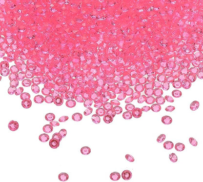 PATIKIL 10000 Pcs Wedding Table Scatter Confetti Crystals 4.5mm Acrylic Diamonds Vase Fillers Gems for Table Centerpiece Decorations Party Vase Beads, Light Pink