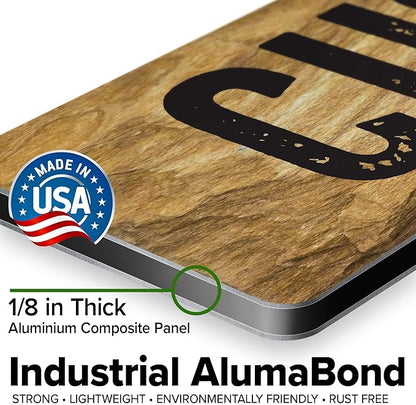 Custom Sign, Custom Street Sign, 11 Font Colors, 13 Font Styles, 4 Hole Options, 22 Sizes, 6x30 Inches, Rust Free DiBound, Fade Resistant, Made in USA by My Sign Center (Stone)