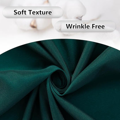 MEETSKY 10ft x 10ft Hunter Green Backdrop Curtains for Parties Wedding Curtain Rod Pocket Dark Green Photo Backdrop Sliding Drapes Backdrop Curtains for Photography, 5ft x 10ft, 2 Panels