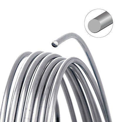 The Beadsmith Wire Elements Craft Wire – Tarnish Resistant, Soft Temper, Round, Titanium Color – 0.41mm, 26 Gauge, 15 Yard Spool – Jewelry Making, Wire Wrapping, Floral, & Other DIY Crafts