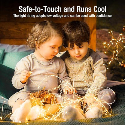 6 Pack Fairy Lights Battery Operated - 7ft 20 Led Twinkle Lights 3 Modes, Bulk Mini String Lights Waterproof for Mason Jars Vases DIY Party Wedding Decoration Christmas -Warm White