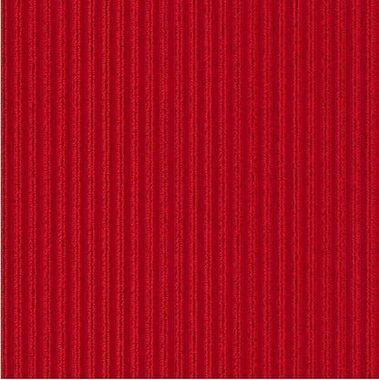 Ottomanson 3'11" x 5' Mud Mat Area Rug Scraper Carpet - Non-Slip, Dirt Trapping for Indoor & Outdoor Use - Ideal for Entryway, Garage, Kitchen, Patio & High-Traffic Areas, Red