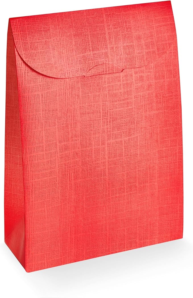 Boxes Craftory Pack of 20 Party Favor Boxes (6.69 x 2.75 x 9.25 inch) - Ideal for Christmas Gift, Graduation and Valentines Day - Red Silk
