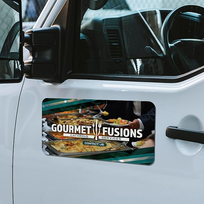 Custom Car Magnets for Business— Personalized Vehicle Magnetic Signs for Cars, Trucks — Customized with Your Full-Color Image, Text — Templates Available