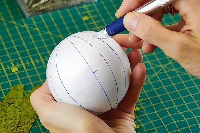 Crafare 5 Inch Foam Balls White 2Pack for Spring Crafts Making, DIY Smooth Polystyrene Foam Balls for School Projects, Home DIY Wedding Holiday Christmas Crafts