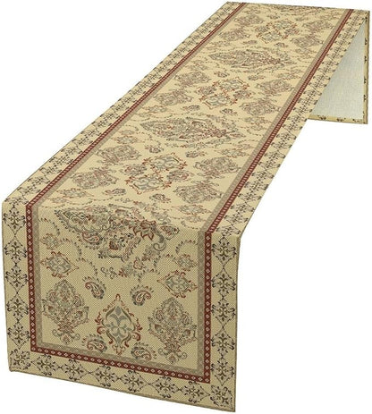 Vintage Farmhouse Flower Table Runner Boho Elegant Home Kitchen Table Dining Coffee Room Garden Party Wedding Decor 13x36in