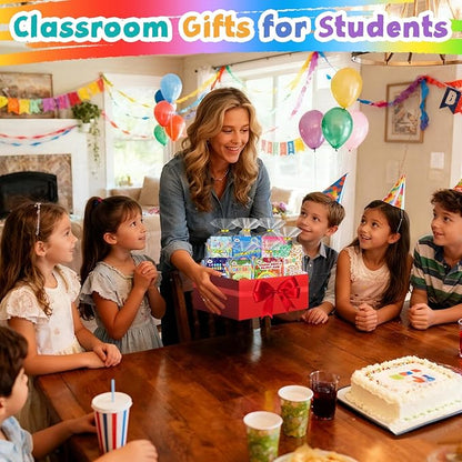 ZMLM 24 Activity Books Party Favors for Kids - Bulk 24 Colored Pencils Mini Coloring Books for Kids 4-8 8-12 Birthday Goodie Bags Stuffers Return Gifts Classroom School Game Prizes Travel(Classic)