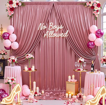 20ftx10ft Rose Gold Sequin Backdrop Curtain for Parties, Wrinkle Free Thick Glitter Sparkle Photo Backdrop Drapes 4 Panels 5x10FT Shimmer Back Drop Cloth for Wedding Birthday Photography Background