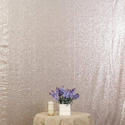 Poise3EHome 6FT x 8FT Sequin Photography Backdrop Curtain for Party Decoration, Champagne