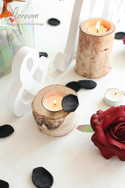 Floroom 300pcs Rose Petals Black Faux Silk Flower Petals for Wedding Flower Girl Basket Aisle Scatter Dinner Table Centerpieces Party Confetti Bridal Shower Romantic Night Decoration