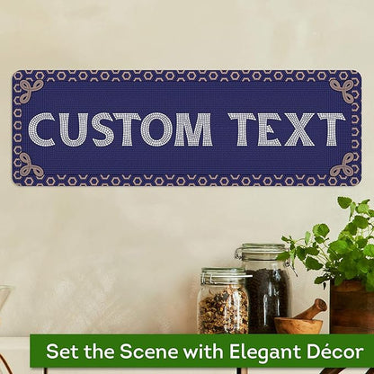 Custom Sign, Custom Street Sign, 11 Font Colors, 13 Font Styles, 4 Hole Options, 22 Sizes, 6x18 Inches, Rust Free DiBound, Fade Resistant, Made in USA by My Sign Center (Fauxsaic 1)