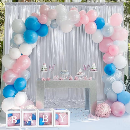 20x10 ft Wrinkle Free Silver Sequin Backdrop Curtain for Parties,Thick Not Fall Glitter Wedding Drapes Backdrop,4 Panels 5x10ft Shimmer Photo Wall Back Drop Cloth for Birthday Photography Background