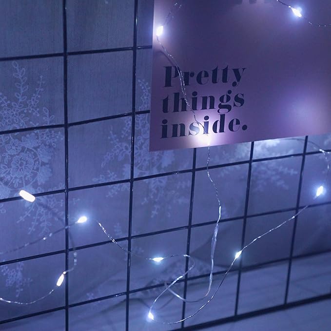15 Pack Fairy Lights Battery Operated, 6.6ft 20 LED Mason Jar Lights Silver Wire Waterproof Firefly Mini Led String Lights for Table Party Wedding Centerpiece DIY Crafts Christmas Decor