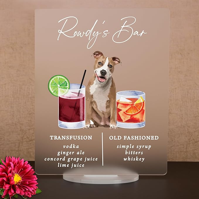 Pet Signature Drink Wedding Signs