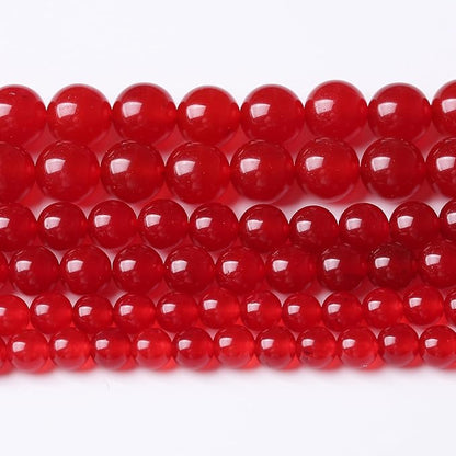 Carnelian Stone Beads for Jewelry Making DIY Bracelet Necklace Jewelry Making 1 Strand 15.5inch 45PCS 8MM