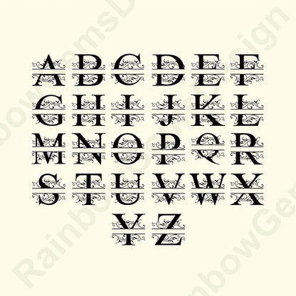 Personalized Metal Name Signs, Split Letter Monogram Wall Decor, Custom Last Name Sign, Family Name Sign for Outdoor, Personalized Wedding Gift, Garden Decor, Metal Wall Art, Housewarming Gift (MonogramDesign_10)