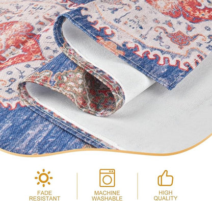 Snycler Table Runner Boho Table Runners Vintage Elegant Farmhouse Table Center Linen Decor for Home Dining Party Entrance (13x72 Inch) Navy Blue